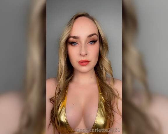 God Scarlette aka godscarlette Findom - 02-21-2023 OnlyFans Video - Listen to My seductive voice and gaze at My ethereal beauty as I reprogram that malleable