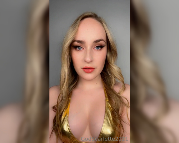 God Scarlette aka godscarlette Findom - 02-21-2023 OnlyFans Video - Listen to My seductive voice and gaze at My ethereal beauty as I reprogram that malleable