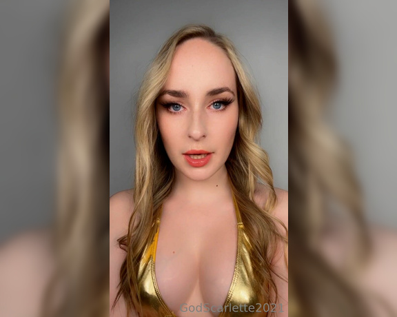 God Scarlette aka godscarlette Findom - 02-21-2023 OnlyFans Video - Listen to My seductive voice and gaze at My ethereal beauty as I reprogram that malleable