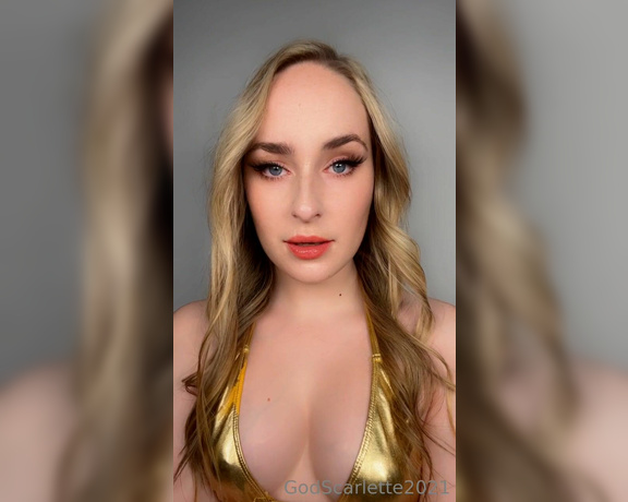 God Scarlette aka godscarlette Findom - 02-21-2023 OnlyFans Video - Listen to My seductive voice and gaze at My ethereal beauty as I reprogram that malleable