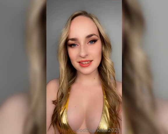 God Scarlette aka godscarlette Findom - 02-21-2023 OnlyFans Video - Listen to My seductive voice and gaze at My ethereal beauty as I reprogram that malleable