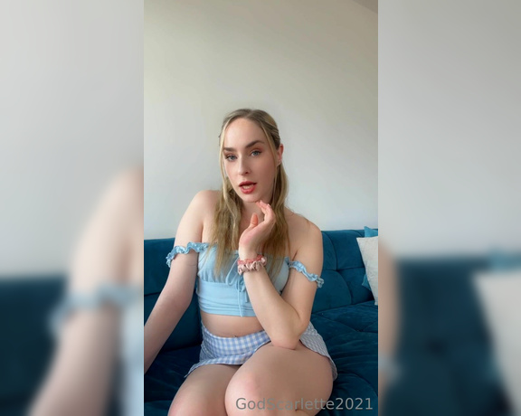 God Scarlette aka godscarlette Findom - 05-12-2023 OnlyFans Video - A degrading lil message for My sissy fans