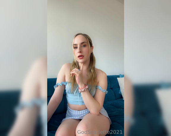 God Scarlette aka godscarlette Findom - 05-12-2023 OnlyFans Video - A degrading lil message for My sissy fans