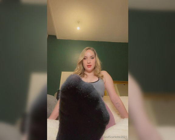 God Scarlette aka godscarlette Findom - 01-14-2024 OnlyFans Video - youre My pathetic sock addicted bitch for life