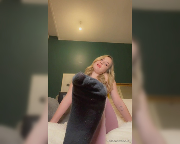 God Scarlette aka godscarlette Findom - 01-14-2024 OnlyFans Video - youre My pathetic sock addicted bitch for life