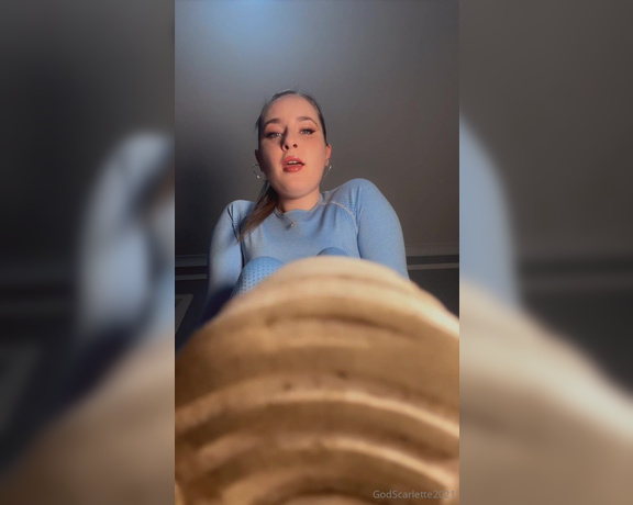 God Scarlette aka godscarlette Findom - 02-07-2024 OnlyFans Video - youre nothing more than an insignificant bug, stomped on by My gym trainers, disgarded in the