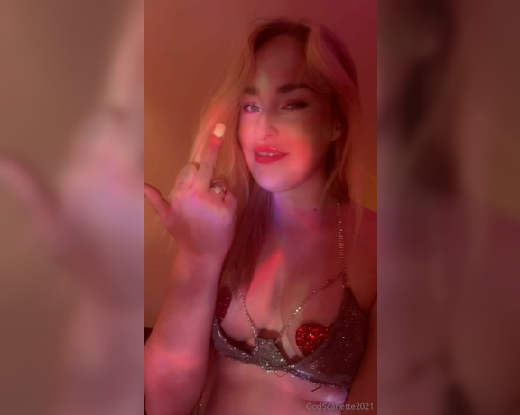 God Scarlette aka godscarlette Findom - 09-02-2024 OnlyFans Video - Middle Finger  Loser Symbol Worship