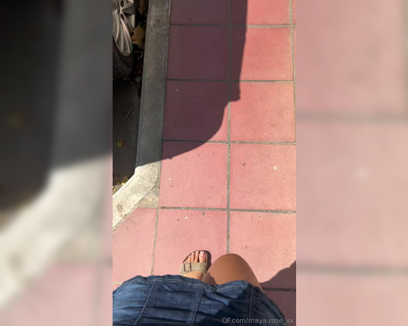 Maya Rose aka mayarose_xx Foot Fetish - 10-08-2024 OnlyFans Video - Let me take you on a walk while Im wearing my birks  youll also get