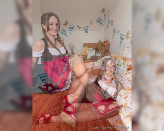 Babe Barefoot aka babebarefootofficial Foot Fetish - 10-07-2024 OnlyFans Video - Oktoberfest cheekiness