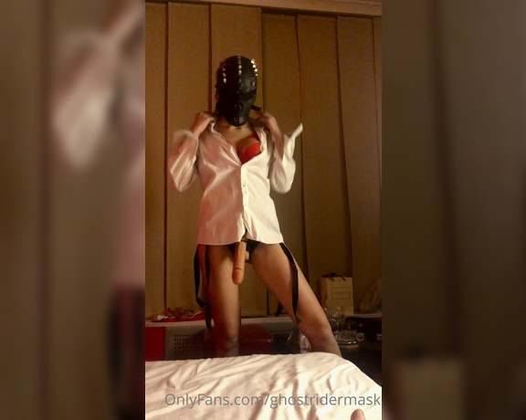 GhostRiderMask aka ghostridermask Femdom - 01-02-2021 OnlyFans Video - Who wants to be on his place Strapon soon would be in his ass