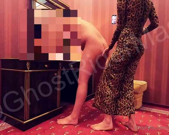 GhostRiderMask aka ghostridermask Femdom - 01-25-2022 OnlyFans Video - Amazing mistress in leopard dress use her big strapon Tip me and enjoy full version in