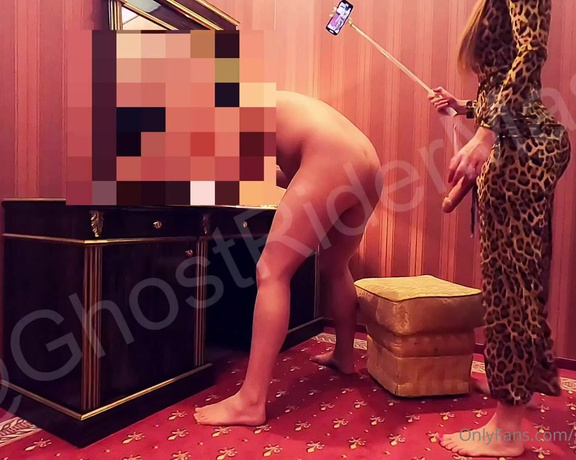 GhostRiderMask aka ghostridermask Femdom - 01-25-2022 OnlyFans Video - Amazing mistress in leopard dress use her big strapon Tip me and enjoy full version in