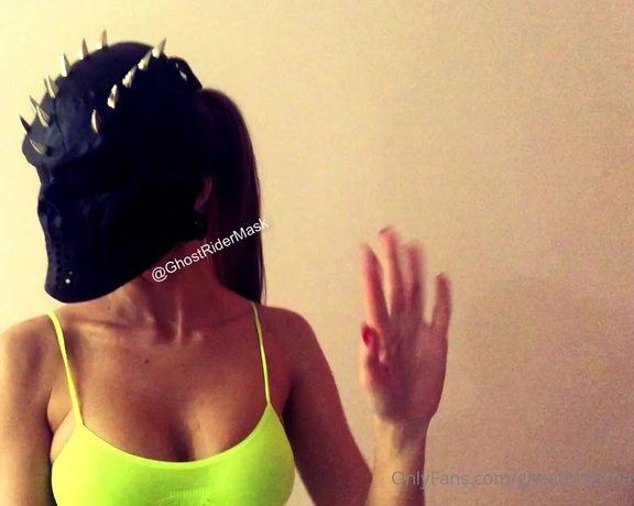 GhostRiderMask aka ghostridermask Femdom - 02-20-2022 OnlyFans Video - This bitch boy was fucking himself in the bathroom  and I decided to pegging him