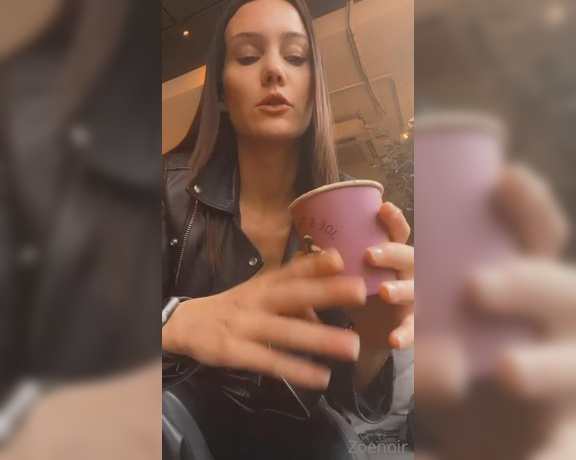 Mistress Zoe Noir aka zoenoir Femdom - 09-27-2022 OnlyFans Video - Your coffee tastes better when I spit in it bitch