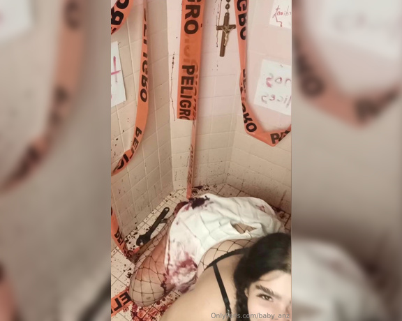 Babyanz aka baby_anz Findom - 10-24-2023 OnlyFans Video - BAÑADA EN SANGRE  Temporada del Terror detrás de cámaras pt