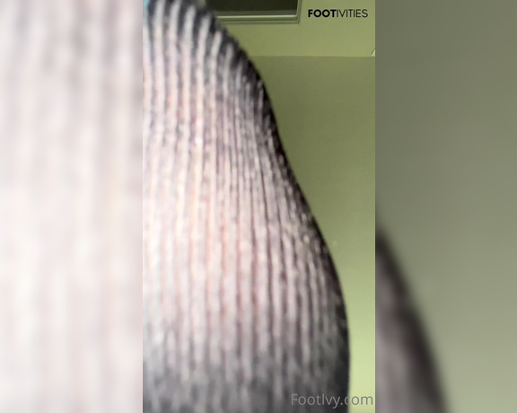 Ivy’s Feet aka footivy Foot Fetish - 08-14-2022 OnlyFans Video - Black Ped no_show socks quick show off