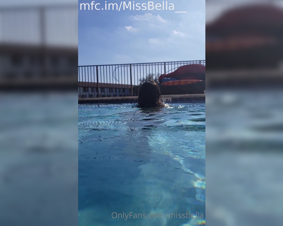 MissBella aka Missbella OnlyFans - Pool day we should try a live show by the pool sometime