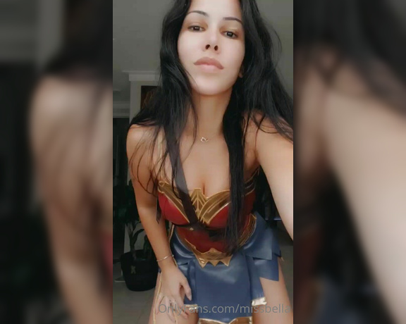 MissBella aka Missbella OnlyFans - When I just got my new wonder woman outfit and was dancing around with the tag and everything look