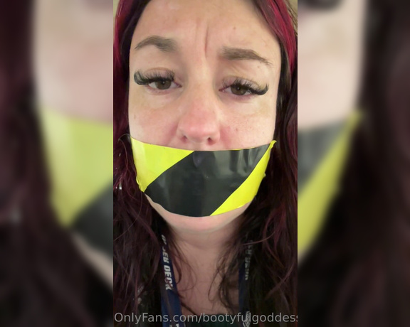 Bootyful Goddess aka bootyfulgoddess Findom - 08-19-2023 OnlyFans Video - New subscriber new Video This is of me gagged with duck tape moaning