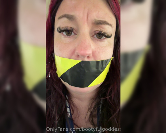 Bootyful Goddess aka bootyfulgoddess Findom - 08-19-2023 OnlyFans Video - New subscriber new Video This is of me gagged with duck tape moaning