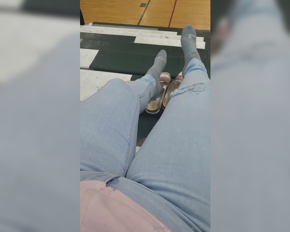 Goddess Nicole aka nicolesgoddesssoles Foot Fetish - 10-06-2023 OnlyFans Video - Just a milf teasing in the bleachers