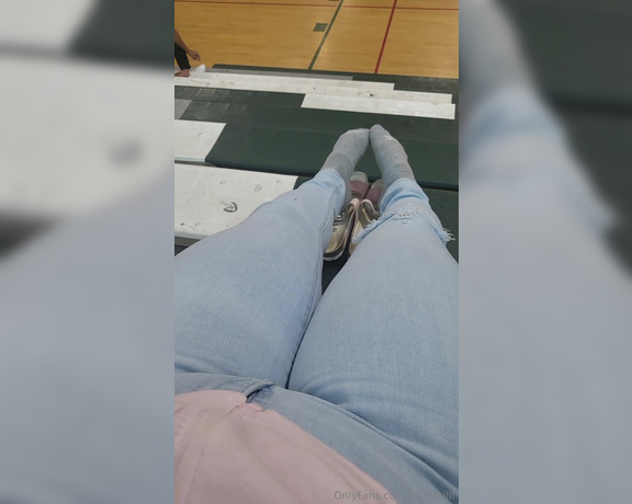 Goddess Nicole aka nicolesgoddesssoles Foot Fetish - 10-06-2023 OnlyFans Video - Just a milf teasing in the bleachers