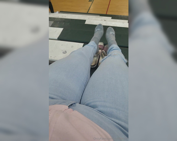 Goddess Nicole aka nicolesgoddesssoles Foot Fetish - 10-06-2023 OnlyFans Video - Just a milf teasing in the bleachers