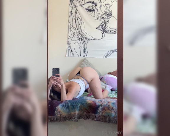 Pom_wm aka pom_wm - 06-16-2022 OnlyFans Video - i will use a tripod to hold the camera next time