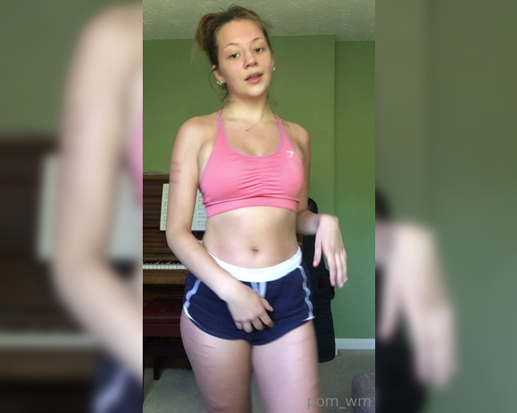 Pom_wm aka pom_wm - 05-20-2020 OnlyFans Video - just finished a very sweaty workout