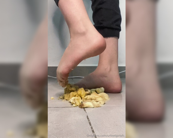 Goddess Ana aka urfeetgirlofc Foot Fetish - 05-02-2024 OnlyFans Video - I prepared something for you to eat love