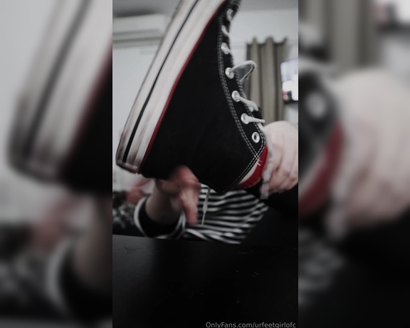 Goddess Ana aka urfeetgirlofc Foot Fetish - 07-17-2024 OnlyFans Video - This converse is so smelly, its for sale, if you want to buy any of my