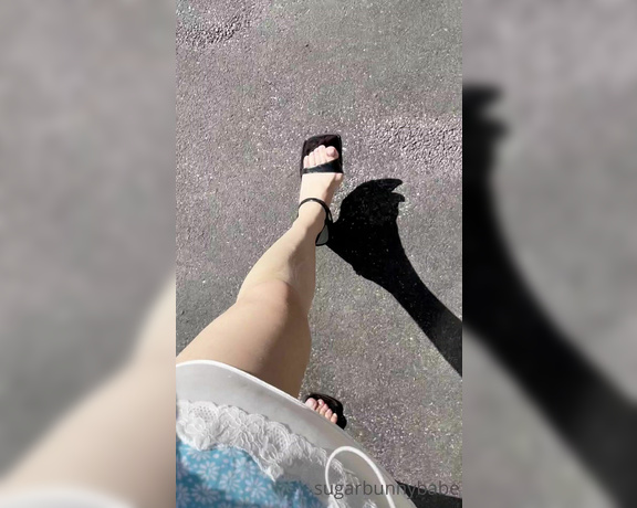 Miss Bunny aka sugarbunnybabe Foot Fetish - 05-25-2021 OnlyFans Video - Imagine seeing me out with my toes showing in these gorgeous shoes