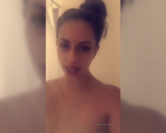 Indica Jane aka indicafetish - 10-18-2019 OnlyFans Video - shower time