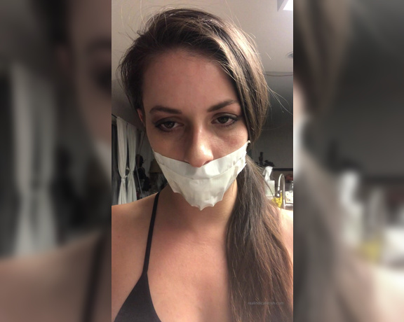 Indica Jane aka indicafetish - 10-22-2019 OnlyFans Video - A little something I sent to someone  the other day Showed how being tape gagged