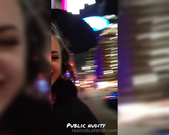 Indica Jane aka indicafetish - 02-06-2022 OnlyFans Video - Released the titties on the street