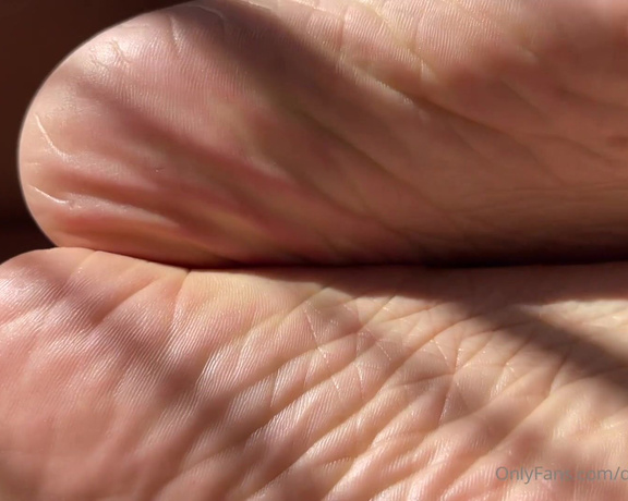 DeeDeeRican_Feet aka deedeericanfeet - 06-01-2024 OnlyFans Video - As requested Super closeups in the sunlight of my wrinkly heels,soles