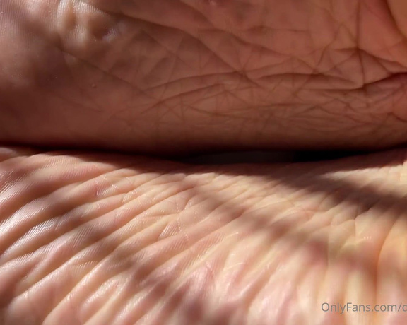 DeeDeeRican_Feet aka deedeericanfeet - 06-01-2024 OnlyFans Video - As requested Super closeups in the sunlight of my wrinkly heels,soles