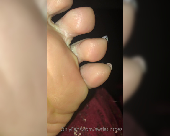 Swtlatintoes aka swtlatintoes - 01-06-2021 OnlyFans Video - Had to show off my new color with these sweaty feet of mine