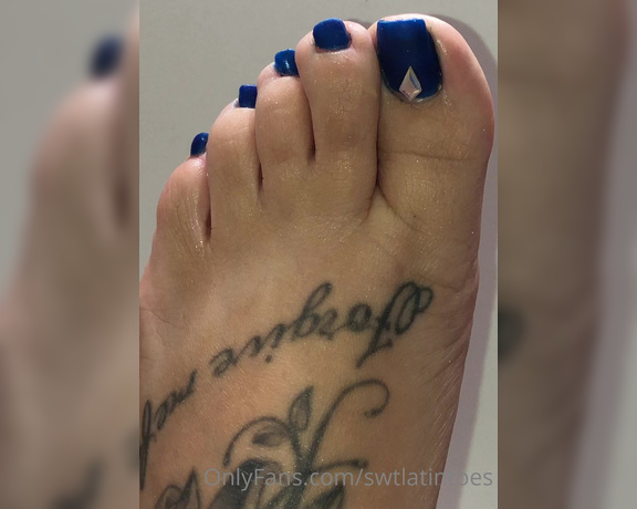 Swtlatintoes aka swtlatintoes - 08-07-2021 OnlyFans Video - New color , first time doing a matte color