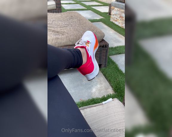 Swtlatintoes aka swtlatintoes - 09-17-2022 OnlyFans Video - I should have taken my shoes off earlier , they really needed to be aired out