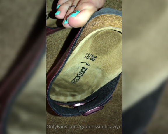 Goddess Indica Wynter aka goddessindicawynter - 09-16-2022 OnlyFans Video - I wore my Birkenstocks all day yesterday  They make my feet so tired I need