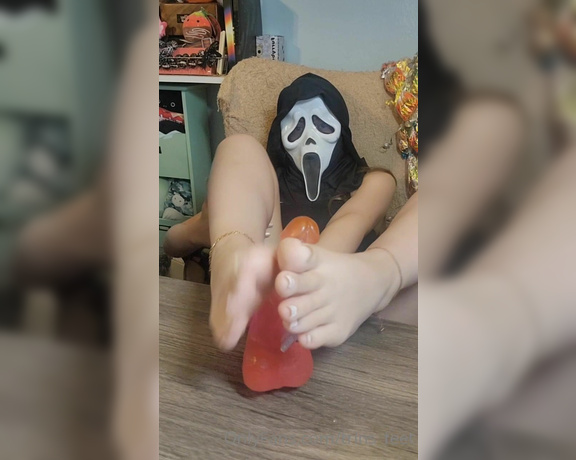 Mistress Trina aka trins_feet - 05-14-2022 OnlyFans Video - Friday the 13th special Watch as Miss Ghostface gives you a foot job after catching you