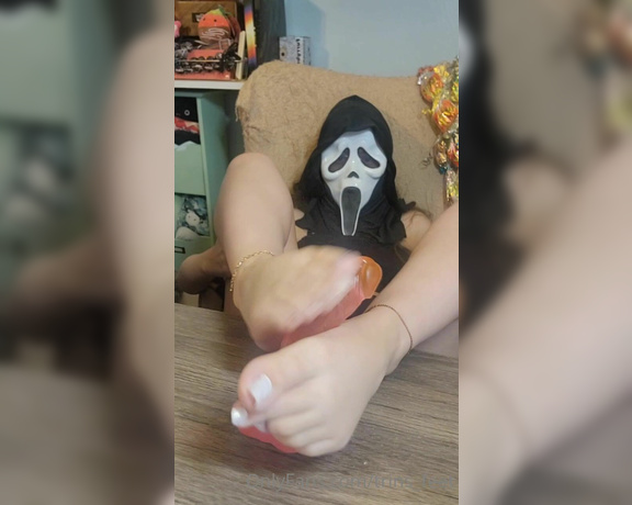 Mistress Trina aka trins_feet - 05-14-2022 OnlyFans Video - Friday the 13th special Watch as Miss Ghostface gives you a foot job after catching you