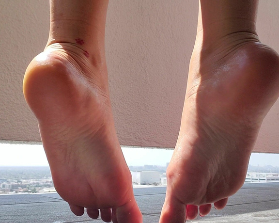 Fly Girl aka flygirl76 - 04-07-2020 OnlyFans Video - Tried to get a back angle of my feet but its hard when you have no