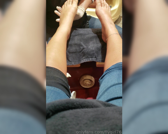 Fly Girl aka flygirl76 - 03-31-2019 OnlyFans Video - Another short pedi clip Its so embarrassing recording at the nail salon