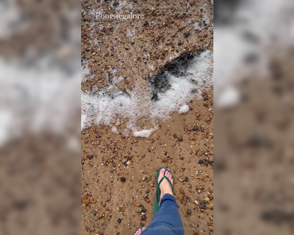 Footsie Galore aka footsiegalore - 04-30-2024 OnlyFans Video - Windy beach walks and the sea cant help but rush up and get my feet wet