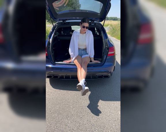 Germangirlnextdoor95 aka germangirlnextdoor95 - 06-25-2024 OnlyFans Video - I love this car  its so much fun in summer  but iam a little