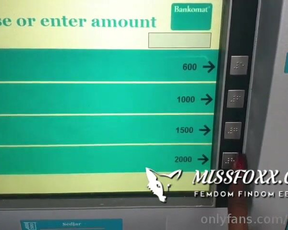 Miss Foxx aka missfoxx - 06-14-2019 OnlyFans Video - Cashpoint meet _ his money is MY MONEY