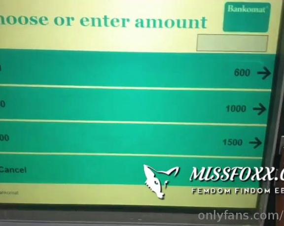 Miss Foxx aka missfoxx - 06-14-2019 OnlyFans Video - Cashpoint meet _ his money is MY MONEY