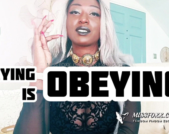 Miss Foxx aka missfoxx - 08-27-2024 OnlyFans Video - Check your inbox for My latest clip _ PAYING IS OBEYING No matter what, you must